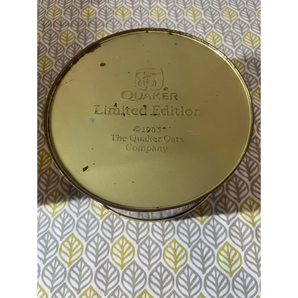 Vintage Quaker Oats Limited Edition Advertising Tin 1983 Original Collectible